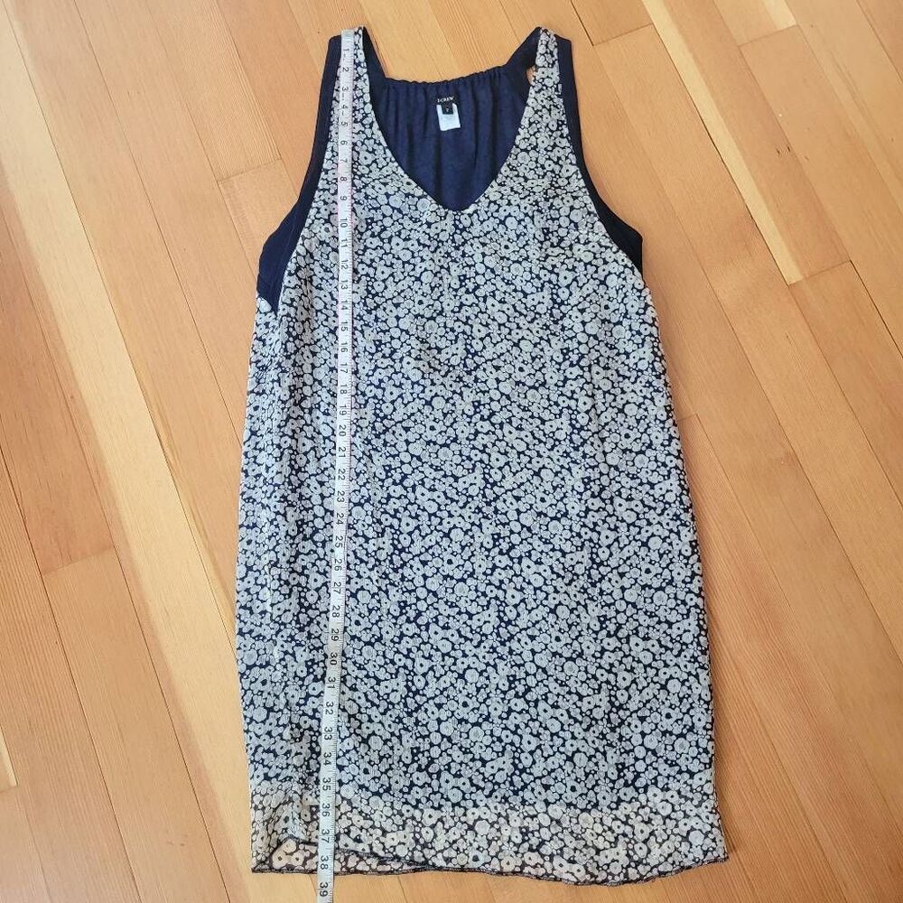J Crew silk sleeveless‎ dress dainty floral print summer breathable lightweight - Picture 6 of 10